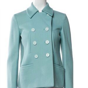 Miu Miu Light Blue Pea Coat